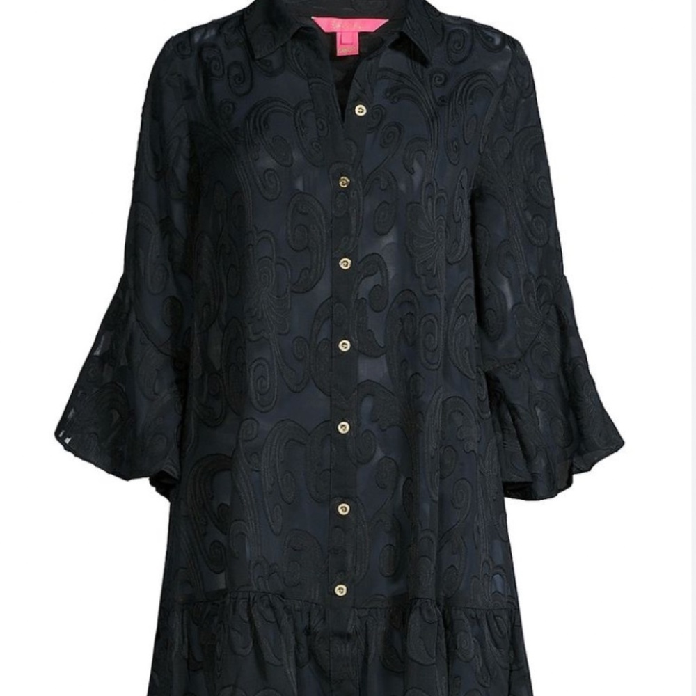 NWT Lilly Pulitzer Linley Coverup in Onyx size XS